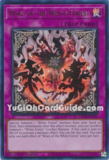 Yu-Gi-Oh Card: Woes of the White Forest