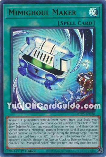 Yu-Gi-Oh Card: Mimighoul Maker
