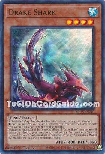 Yu-Gi-Oh Card: Drake Shark