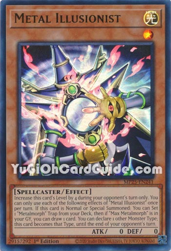 Yu-Gi-Oh Card: Metal Illusionist