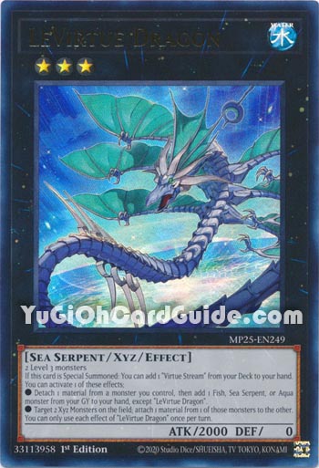 Yu-Gi-Oh Card: LeVirtue Dragon