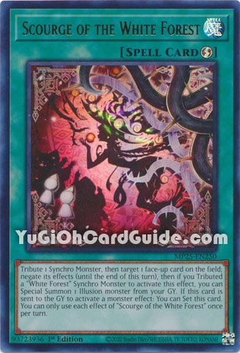 Yu-Gi-Oh Card: Scourge of the White Forest