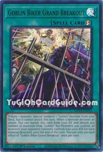 Yu-Gi-Oh Card: Goblin Biker Grand Breakout