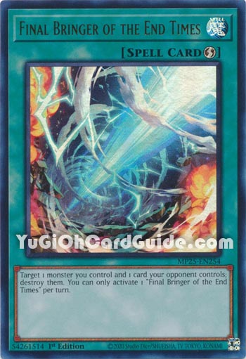 Yu-Gi-Oh Card: Final Bringer of the End Times