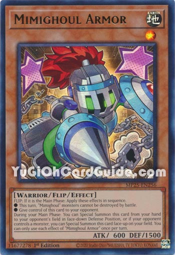 Yu-Gi-Oh Card: Mimighoul Armor