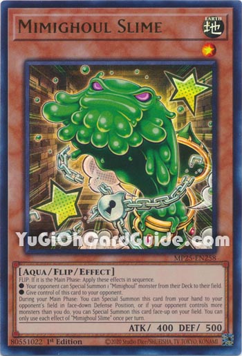 Yu-Gi-Oh Card: Mimighoul Slime