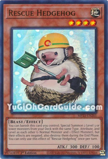 Yu-Gi-Oh Card: Rescue Hedgehog