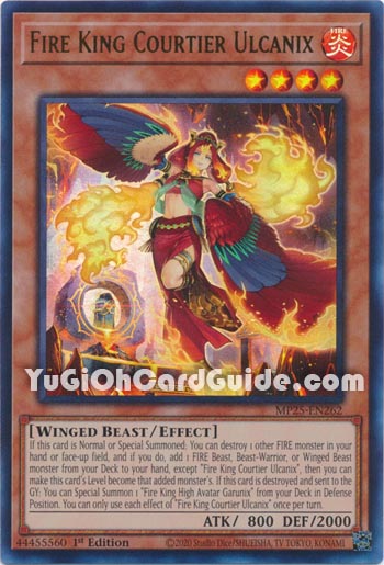 Yu-Gi-Oh Card: Fire King Courtier Ulcanix