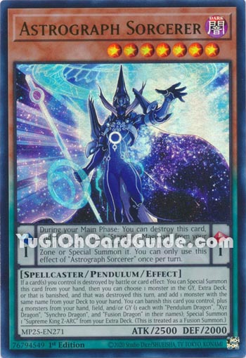 Yu-Gi-Oh Card: Astrograph Sorcerer