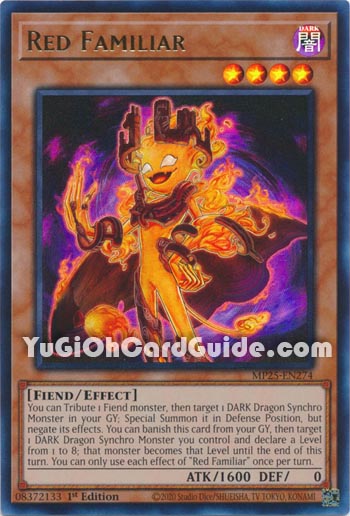 Yu-Gi-Oh Card: Red Familiar
