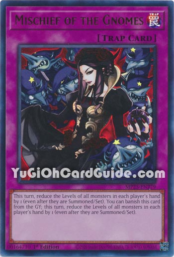 Yu-Gi-Oh Card: Mischief of the Gnomes