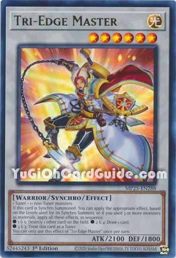 Yu-Gi-Oh Card: Tri-Edge Master