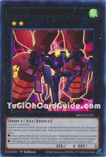 Yu-Gi-Oh Card: Number 2: Ninja Shadow Mosquito