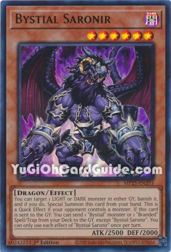 Yu-Gi-Oh Card: Bystial Saronir