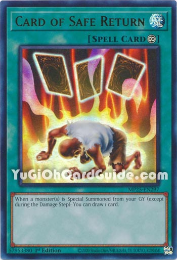 Yu-Gi-Oh Card: Card of Safe Return