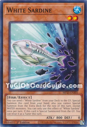Yu-Gi-Oh Card: White Sardine