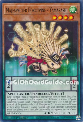 Yu-Gi-Oh Card: Majespecter Porcupine - Yamarashi