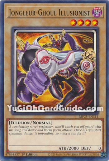 Yu-Gi-Oh Card: Jongleur-Ghoul Illusionist