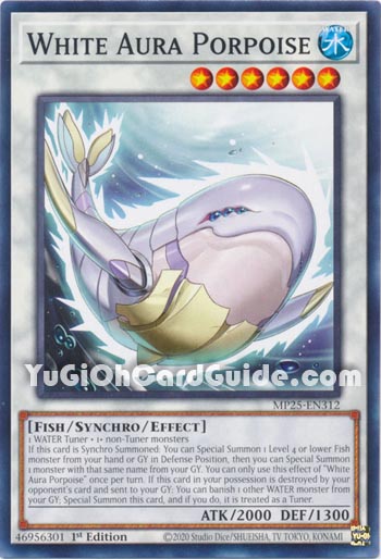 Yu-Gi-Oh Card: White Aura Porpoise