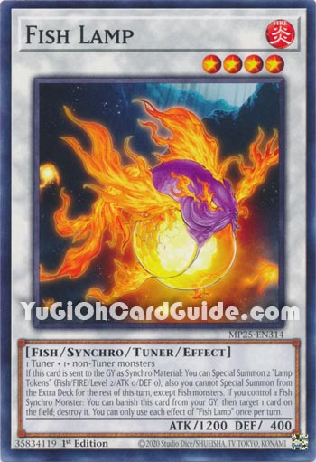 Yu-Gi-Oh Card: Fish Lamp