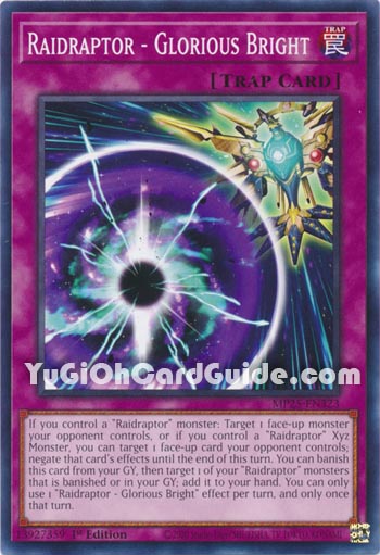 Yu-Gi-Oh Card: Raidraptor - Glorious Bright