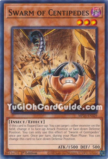 Yu-Gi-Oh Card: Swarm of Centipedes