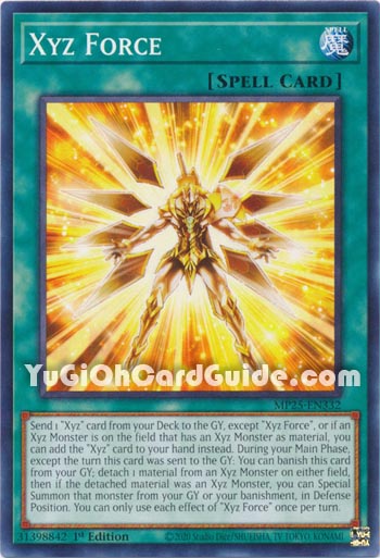 Yu-Gi-Oh Card: Xyz Force