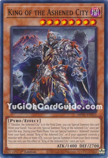 Yu-Gi-Oh Card: King of the Ashened City