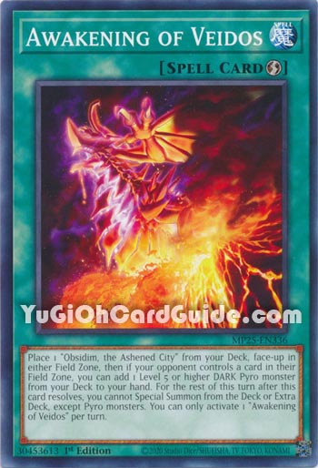 Yu-Gi-Oh Card: Awakening of Veidos