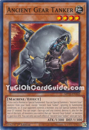 Yu-Gi-Oh Card: Ancient Gear Tanker