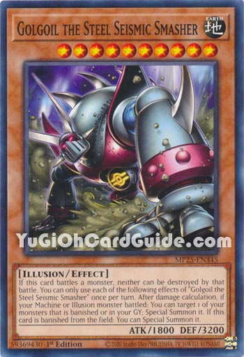 Yu-Gi-Oh Card: Golgoil the Steel Seismic Smasher