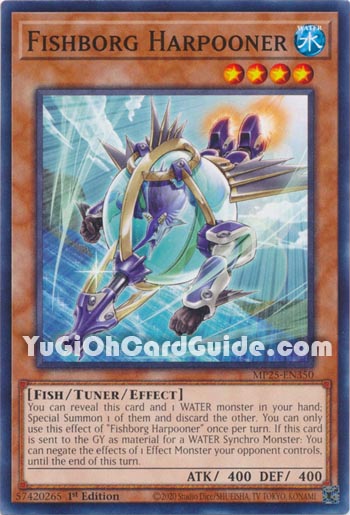 Yu-Gi-Oh Card: Fishborg Harpooner