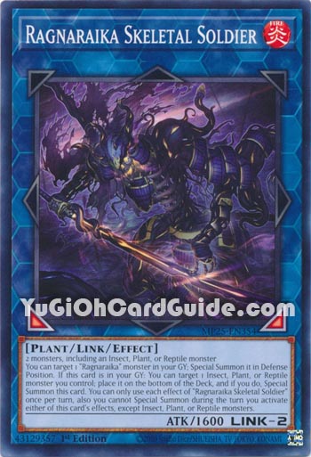 Yu-Gi-Oh Card: Ragnaraika Skeletal Soldier