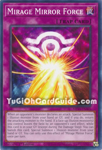 Yu-Gi-Oh Card: Mirage Mirror Force