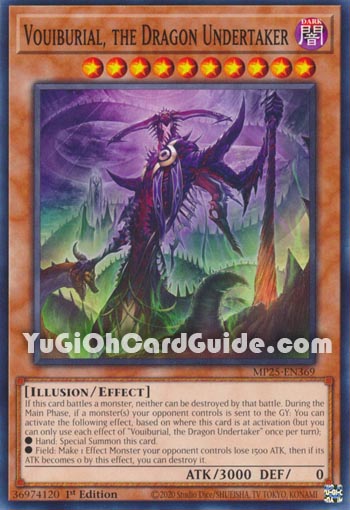 Yu-Gi-Oh Card: Vouiburial, the Dragon Undertaker