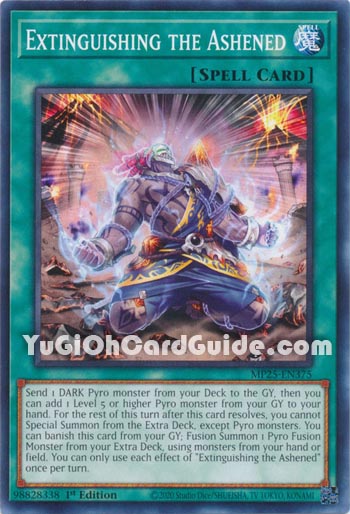 Yu-Gi-Oh Card: Extinguishing the Ashened