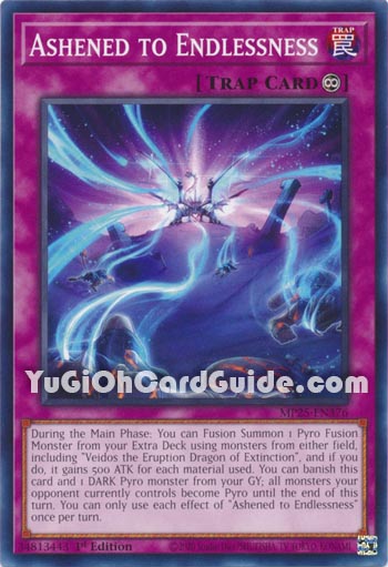 Yu-Gi-Oh Card: Ashened to Endlessness