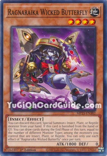 Yu-Gi-Oh Card: Ragnaraika Wicked Butterfly