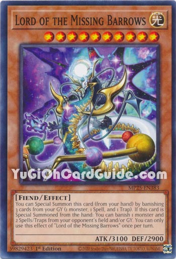 Yu-Gi-Oh Card: Lord of the Missing Barrows