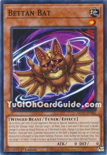 Yu-Gi-Oh Card: Bettan Bat