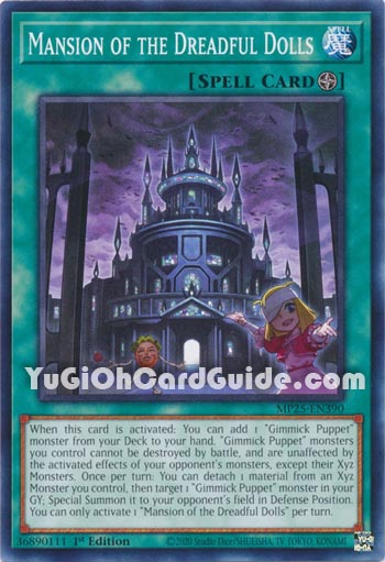 Yu-Gi-Oh Card: Mansion of the Dreadful Dolls