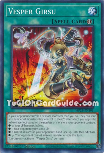 Yu-Gi-Oh Card: Vesper Girsu