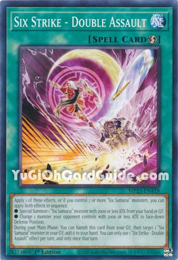 Yu-Gi-Oh Card: Six Strike - Double Assault