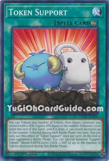 Yu-Gi-Oh Card: Token Support