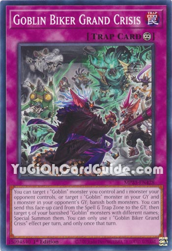 Yu-Gi-Oh Card: Goblin Biker Grand Crisis