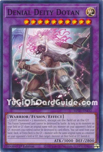 Yu-Gi-Oh Card: Denial Deity Dotan