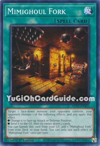 Yu-Gi-Oh Card: Mimighoul Fork