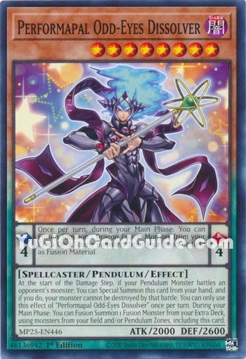 Yu-Gi-Oh Card: Performapal Odd-Eyes Dissolver