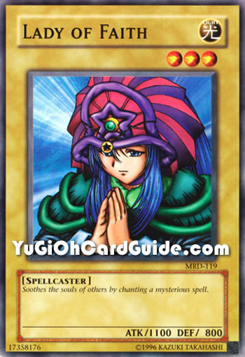 Yu-Gi-Oh Card: Lady of Faith