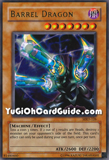 Yu-Gi-Oh Card: Barrel Dragon